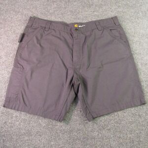 Carhartt Shorts Mens 42x9 Grey Force Rugged Flex Ripstop Relaxed Fit Workwear